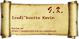 Izsákovits Kevin névjegykártya